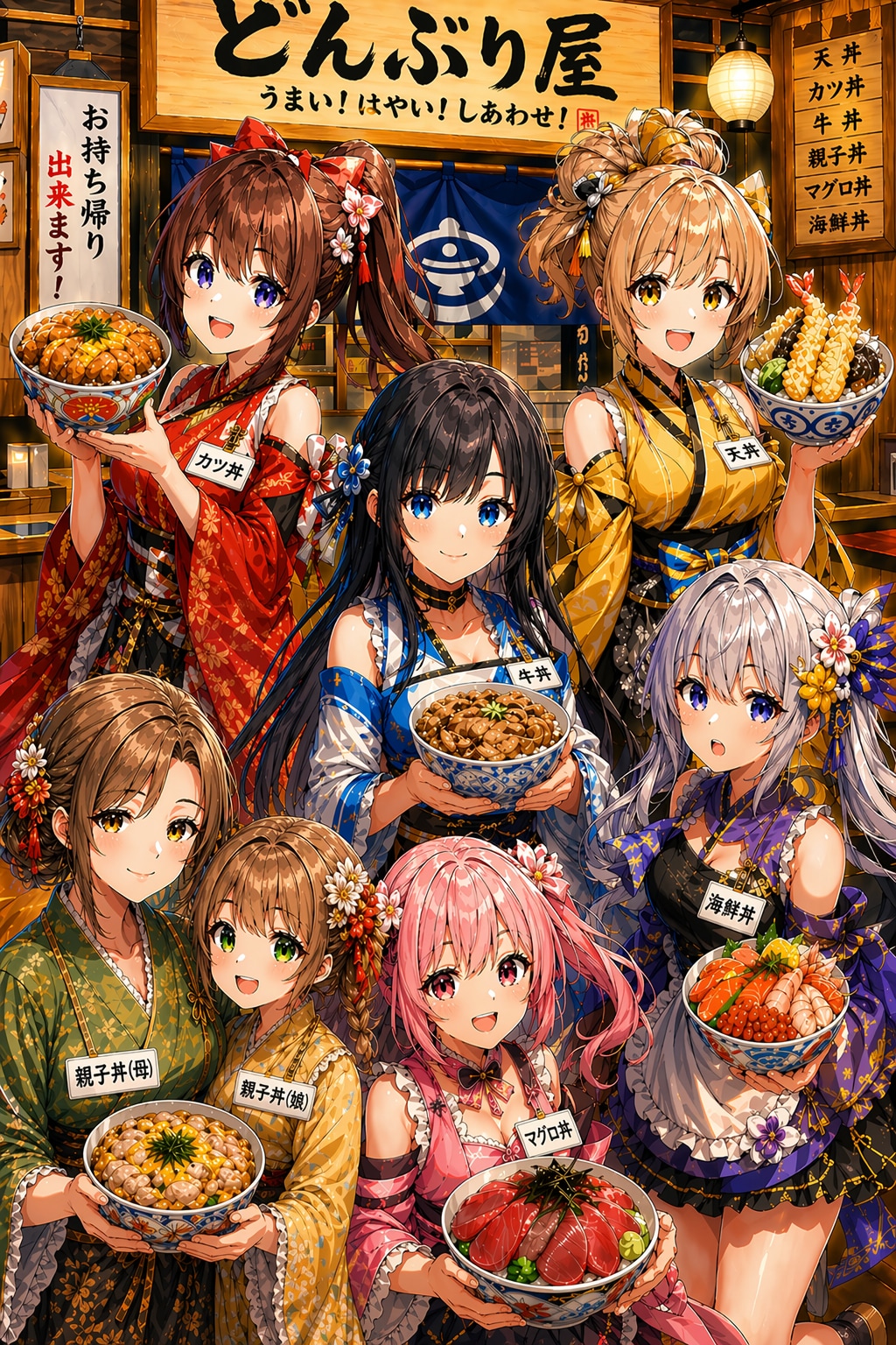 行列のできるどんぶり屋さん🍚