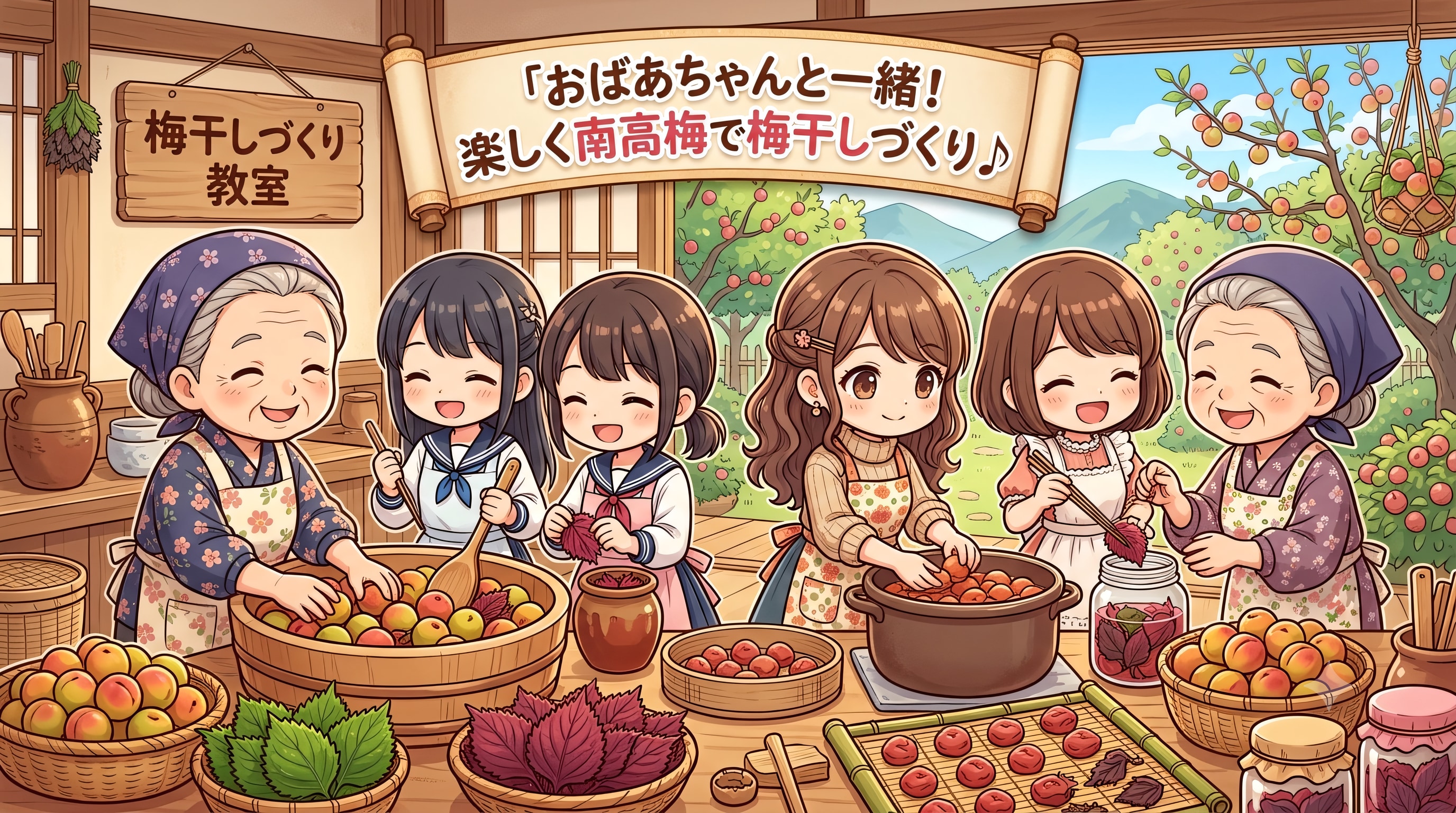 梅干し作り体験！２