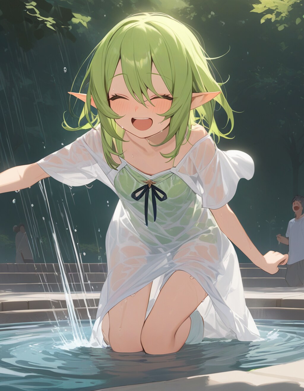 エルフの水遊び（17単語）