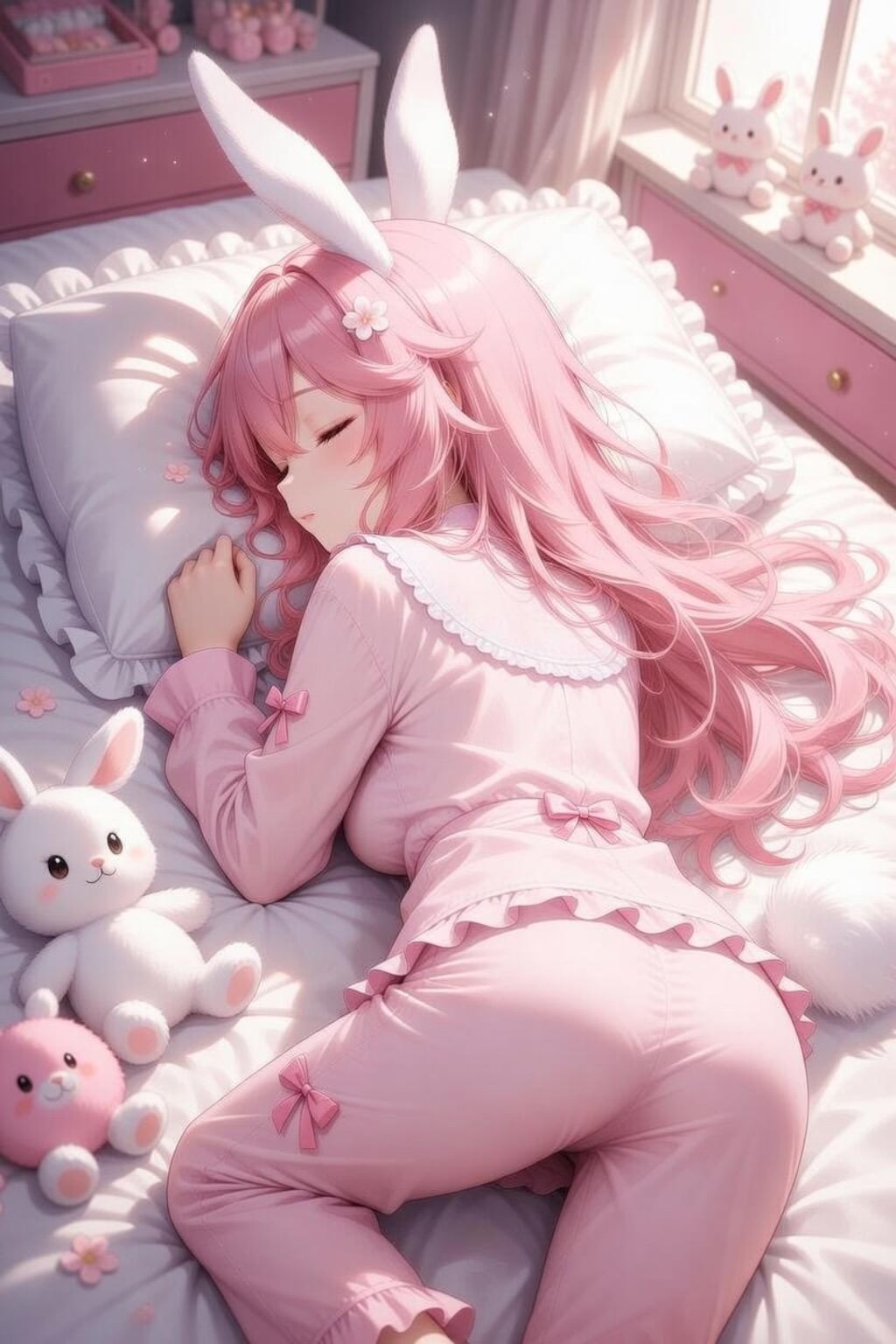 春ウサギ×パジャマ