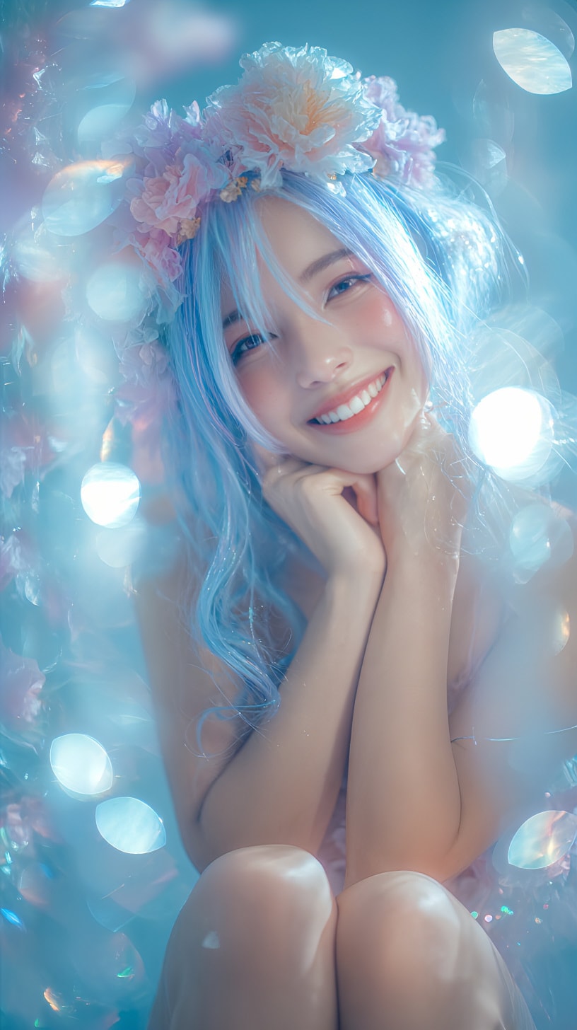 微笑む君