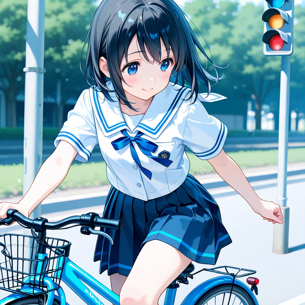 じーてんしゃ | の人気AIイラスト・グラビア