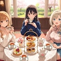 美人三姉妹とアフタヌーンティー・パーティで(ワイド版) 2枚目