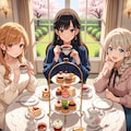 美人三姉妹とアフタヌーンティー・パーティで(ワイド版) 3枚目