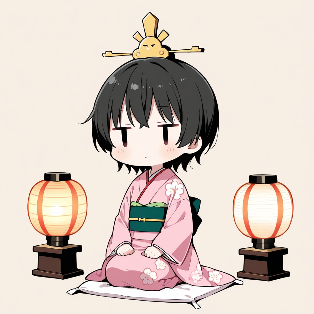 ひな祭りで着飾る