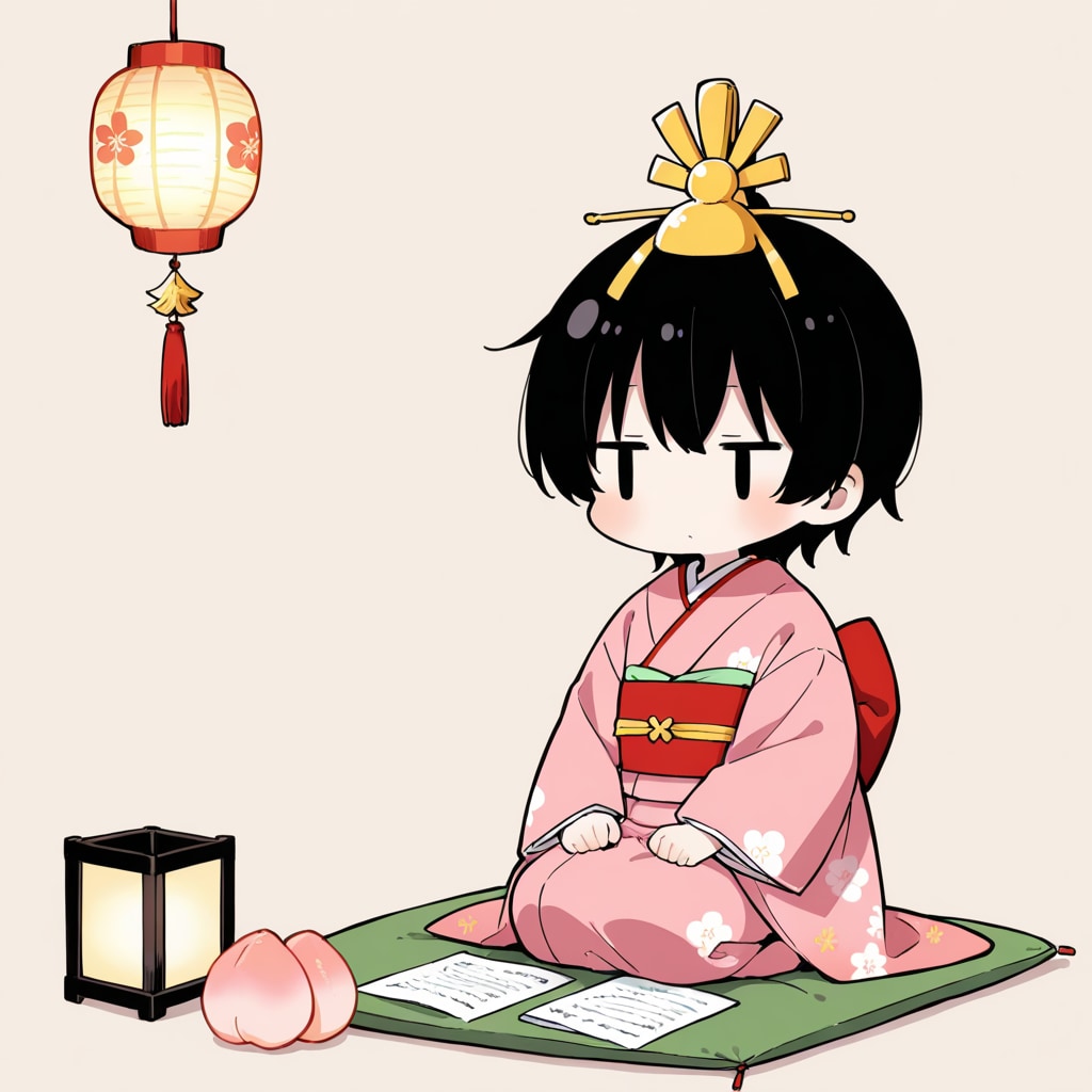 ひな祭りで着飾る