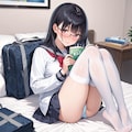 見えてると思ったら見せてきてた清楚っぽい優等生の女の子 3枚目