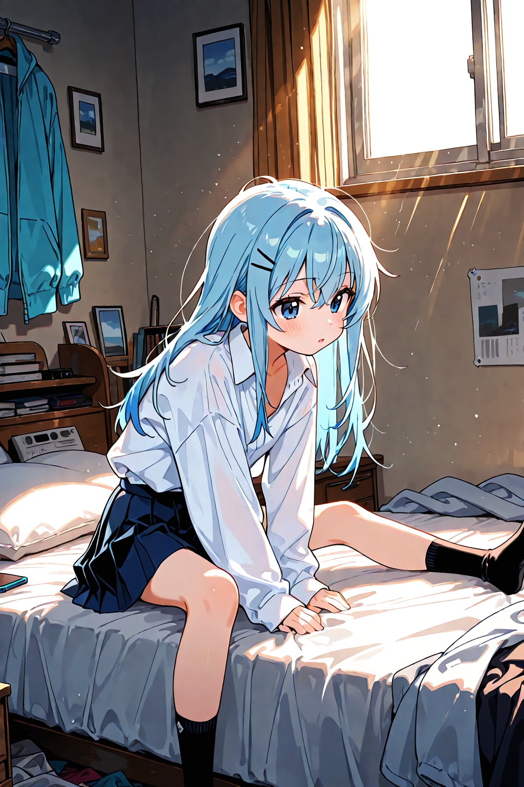 記憶を落とした青い髪