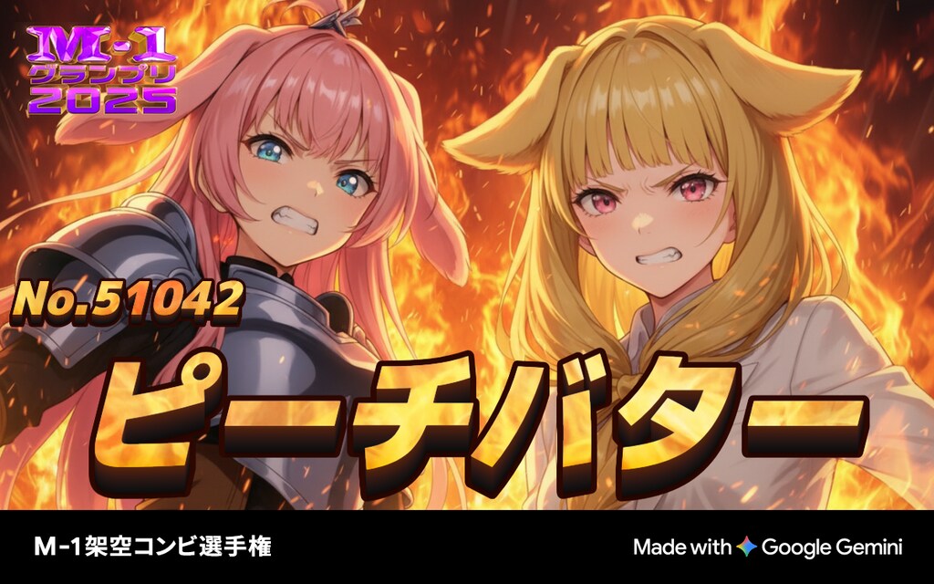 M-1架空コンビ選手権に追加で3組出場