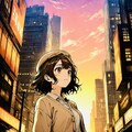 都会の黄昏 2枚目