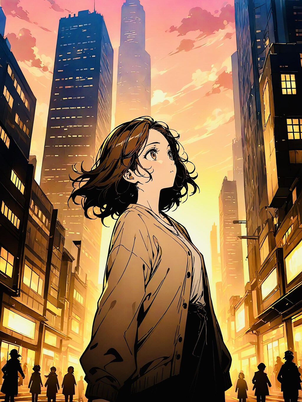都会の黄昏