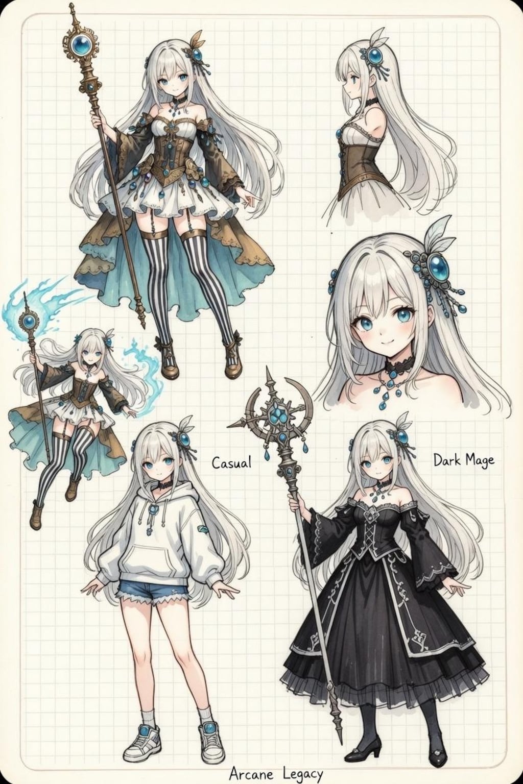 魔法少女　設定資料付き