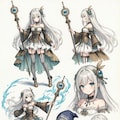 魔法少女　設定資料付き 3枚目