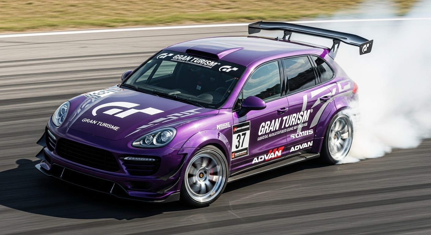 グランツーリスモポルシェカイエンのドリ車 | の人気AIイラスト・グラビア