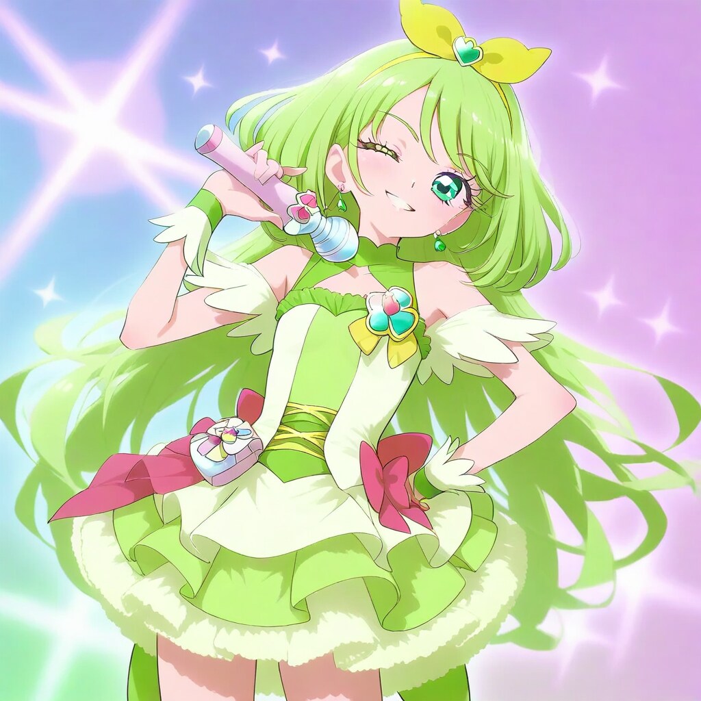 プリキュア風魔法少女グリーンカラー