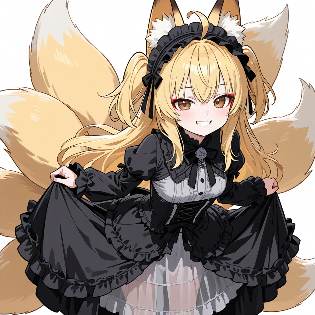 ちょっと透けゴスロリ狐っ娘