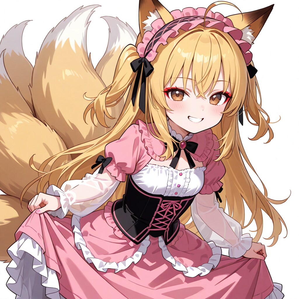 ちょっと透けゴスロリ狐っ娘 | の人気AIイラスト・グラビア