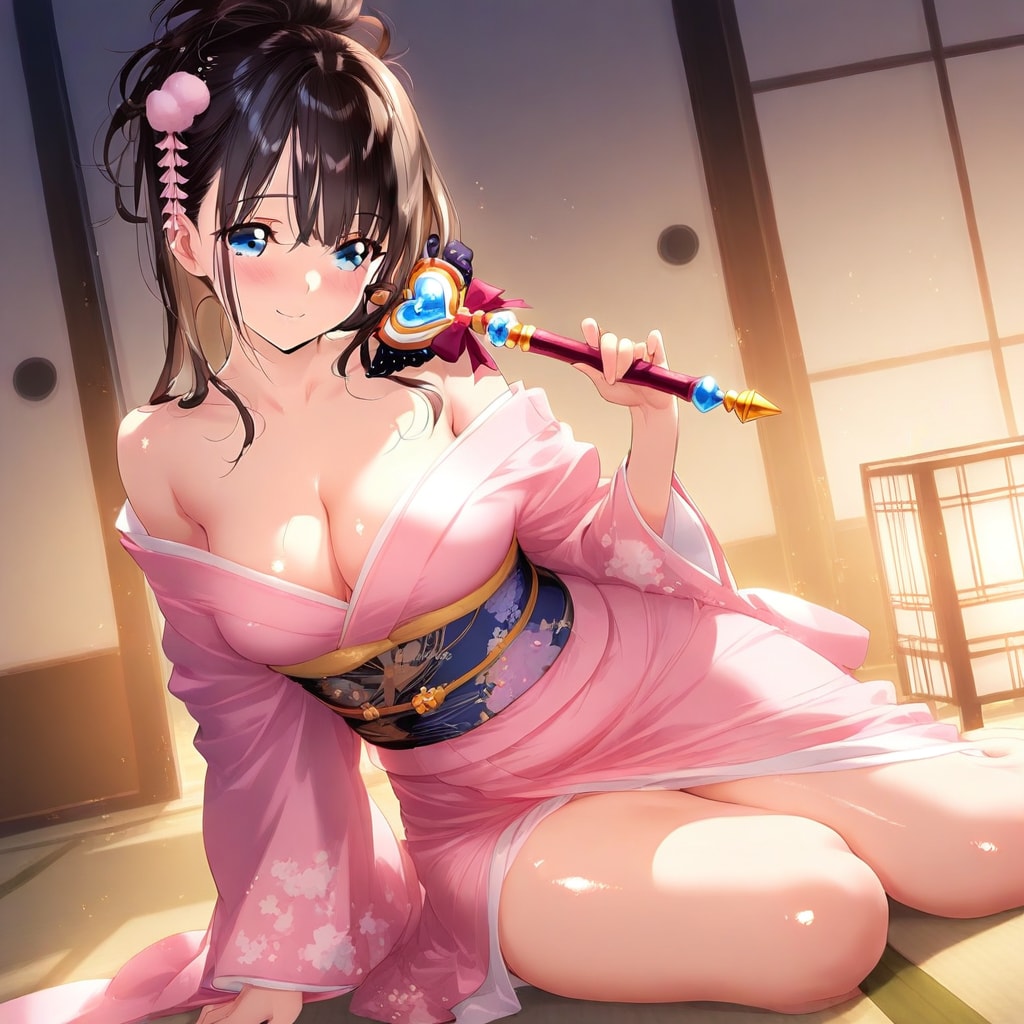 着物乱れ魔法少女さん