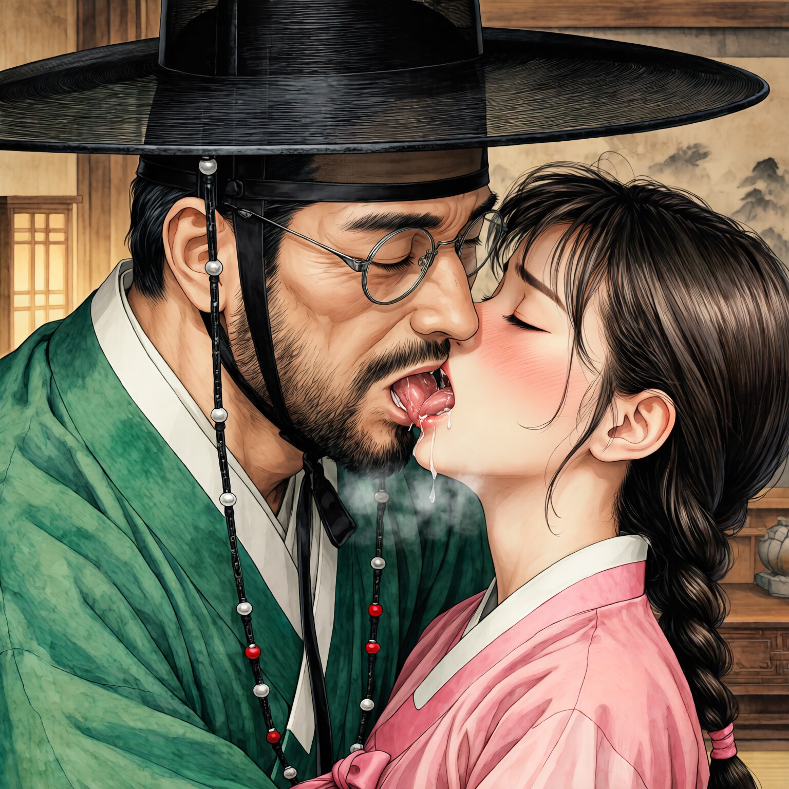 熱き接吻を
