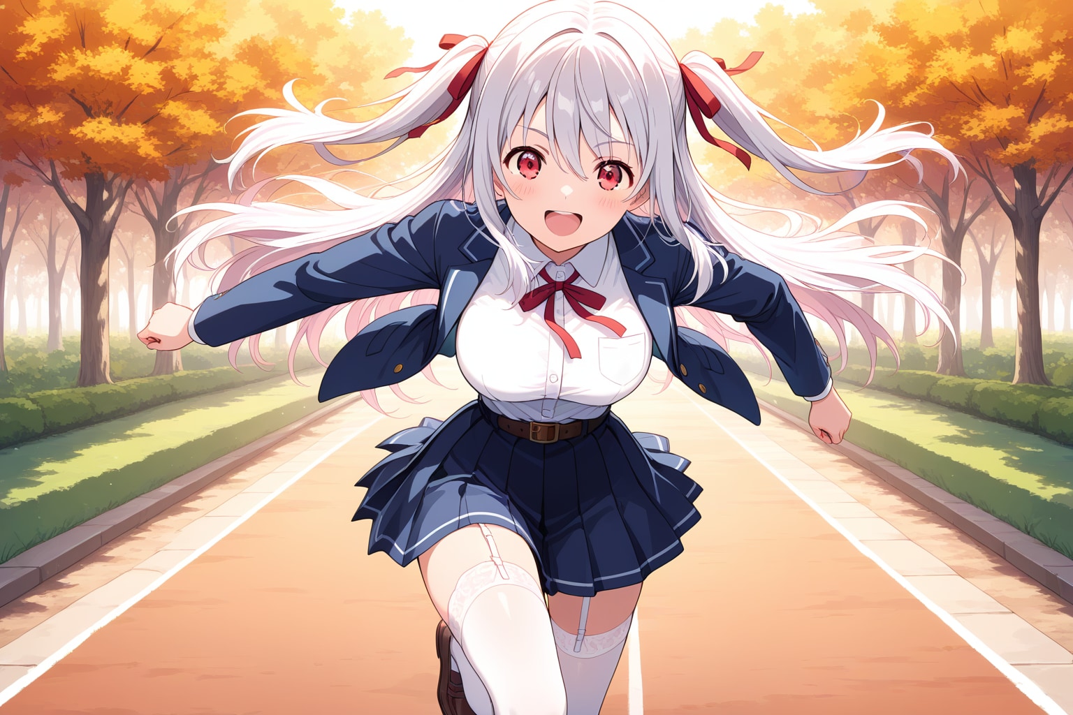 全力疾走JK | の人気AIイラスト・グラビア