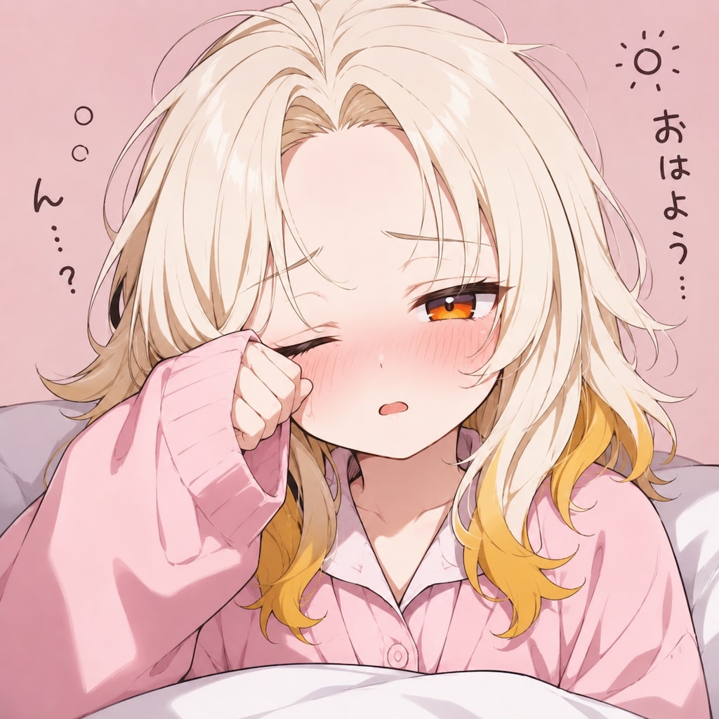 ん..おはよぉ....