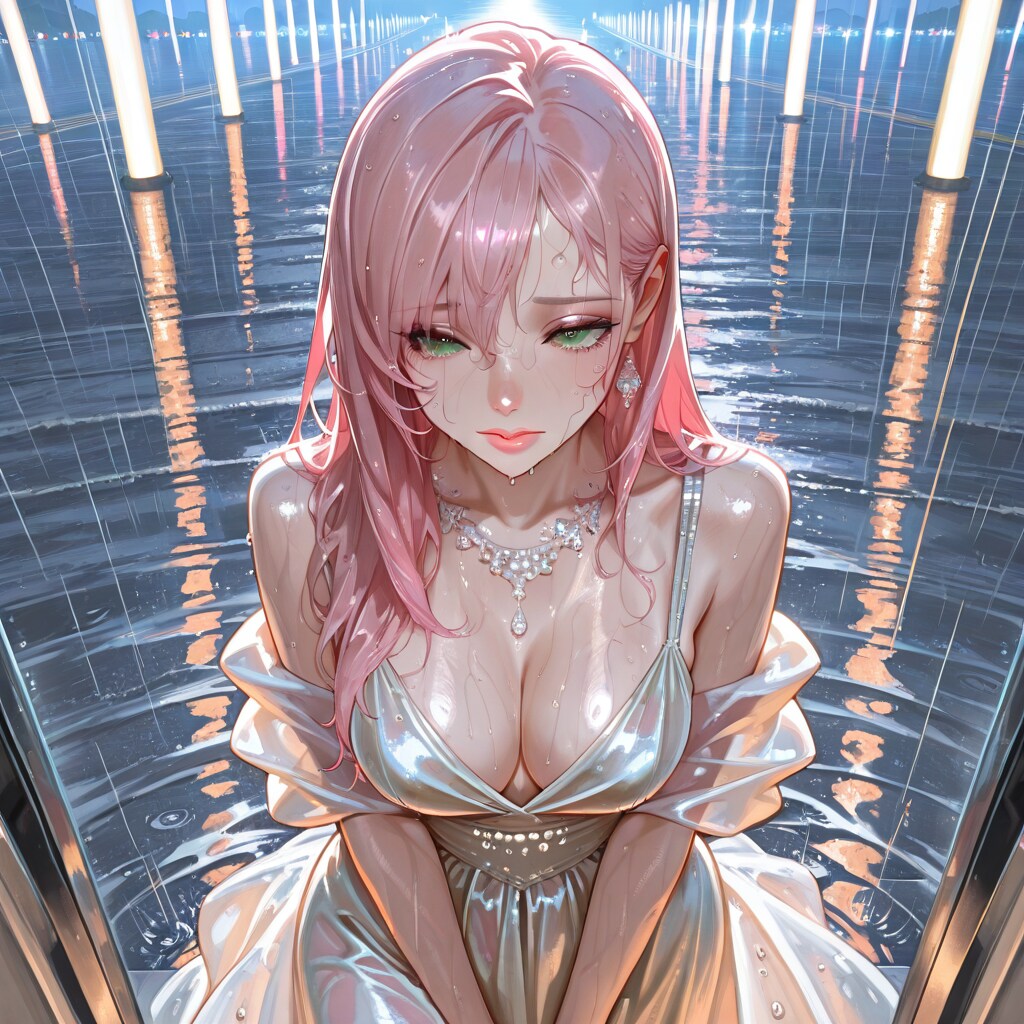 雨の中のランウェイ