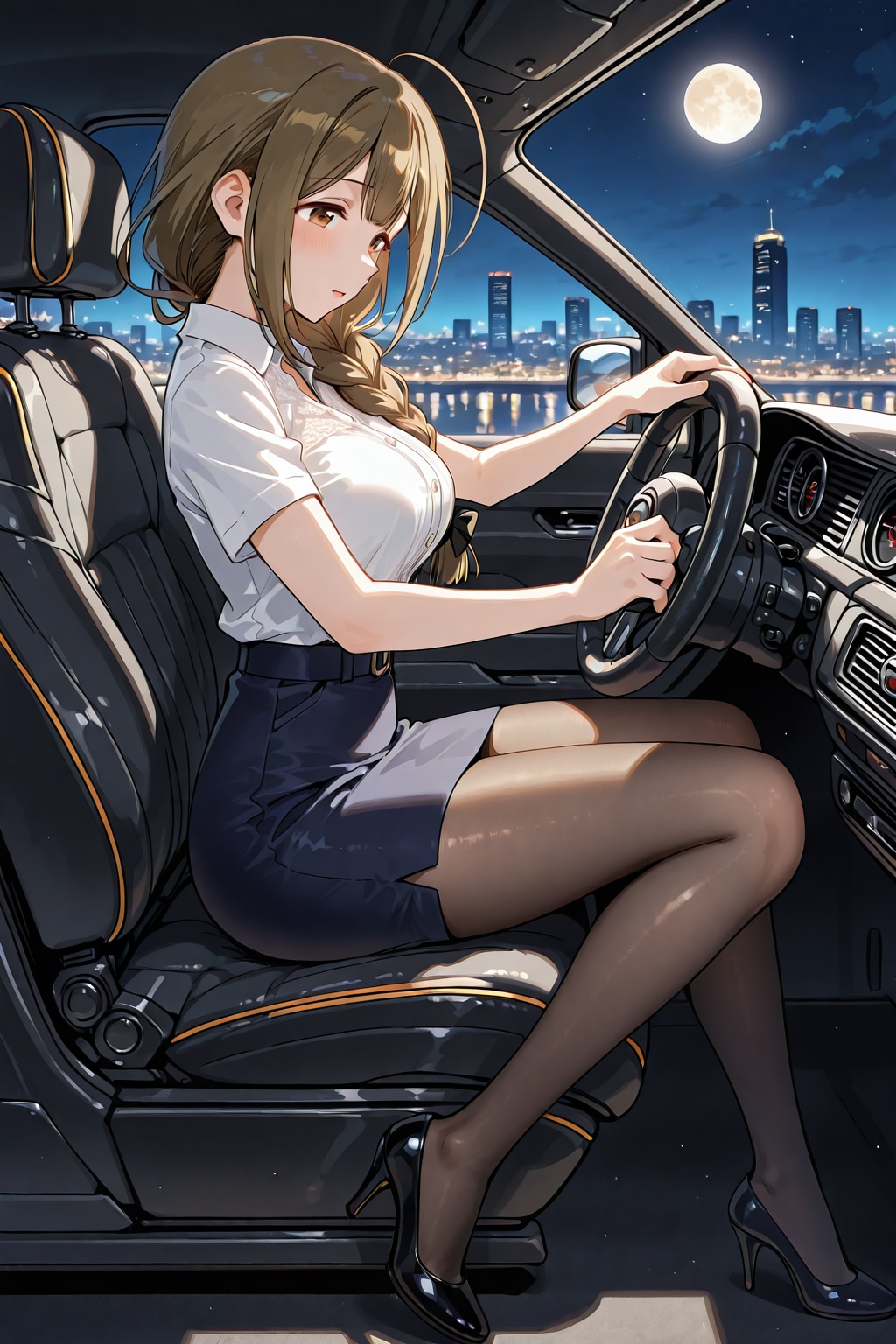 OL衣装の千雪さん(ちちぷい版)