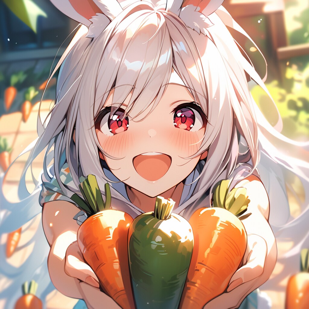 ニンジンだよ♪(わさびもあるよ)