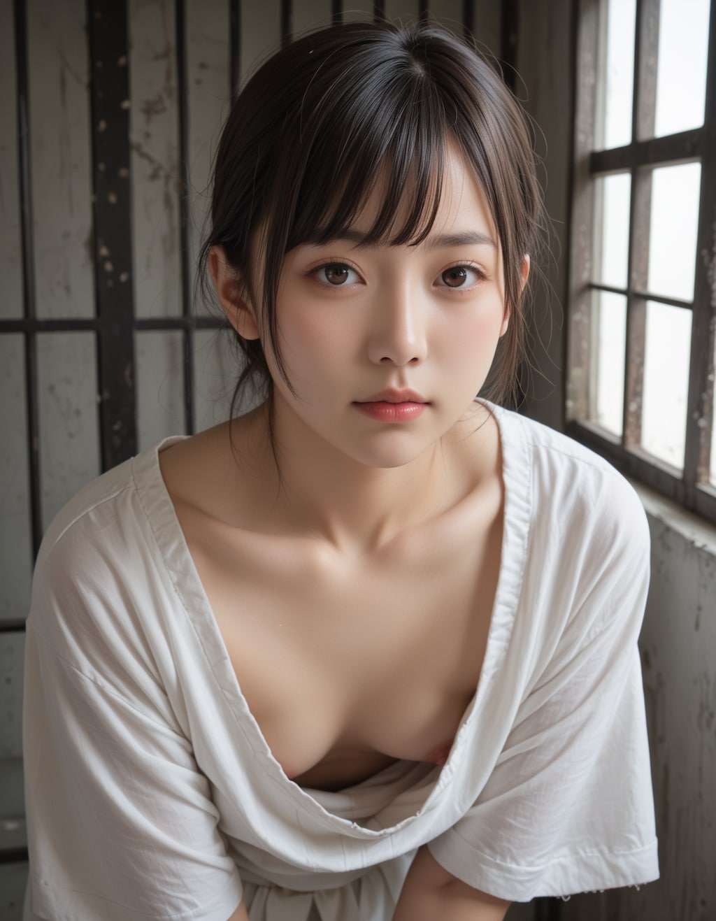 胸チラ