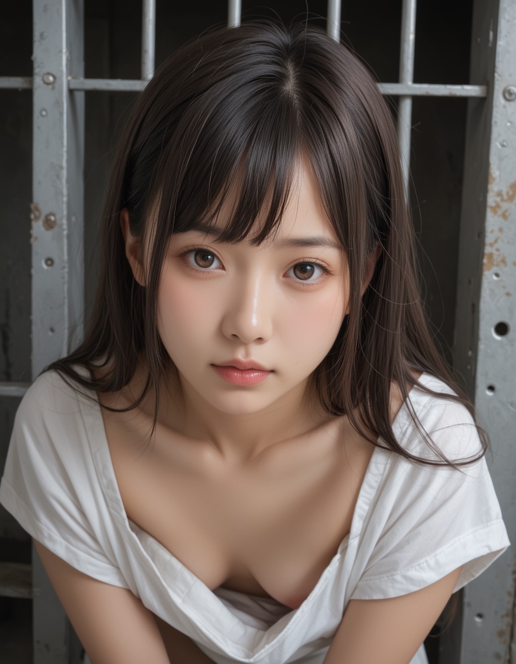 胸チラ