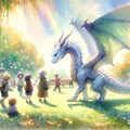 ドラゴンと遊ぶ子供たち 7枚目