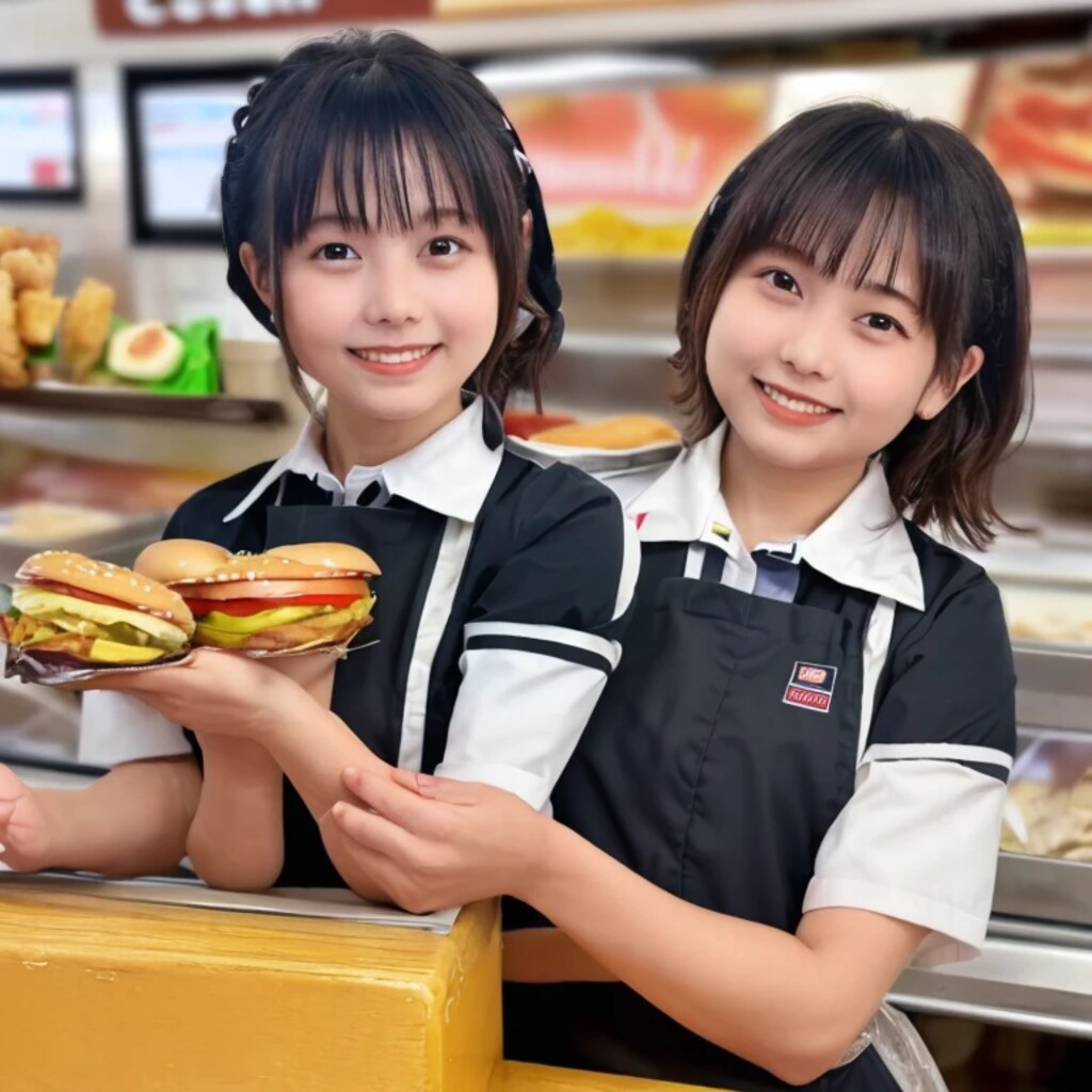 黒髪ボブでクルーの美女９