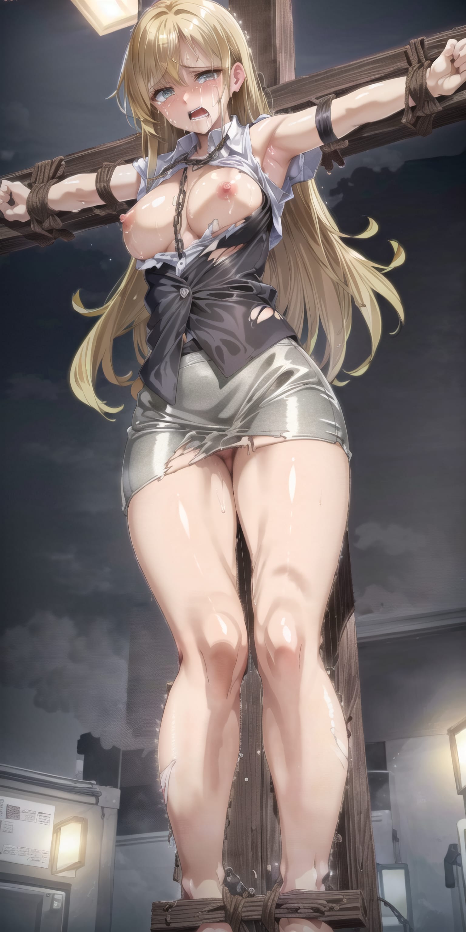 女教師磔刑①