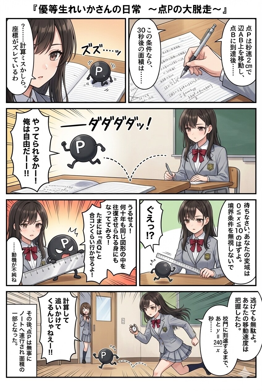 優等生れいかさんの日常② ～点Pの大脱走～ | の人気AIイラスト・グラビア