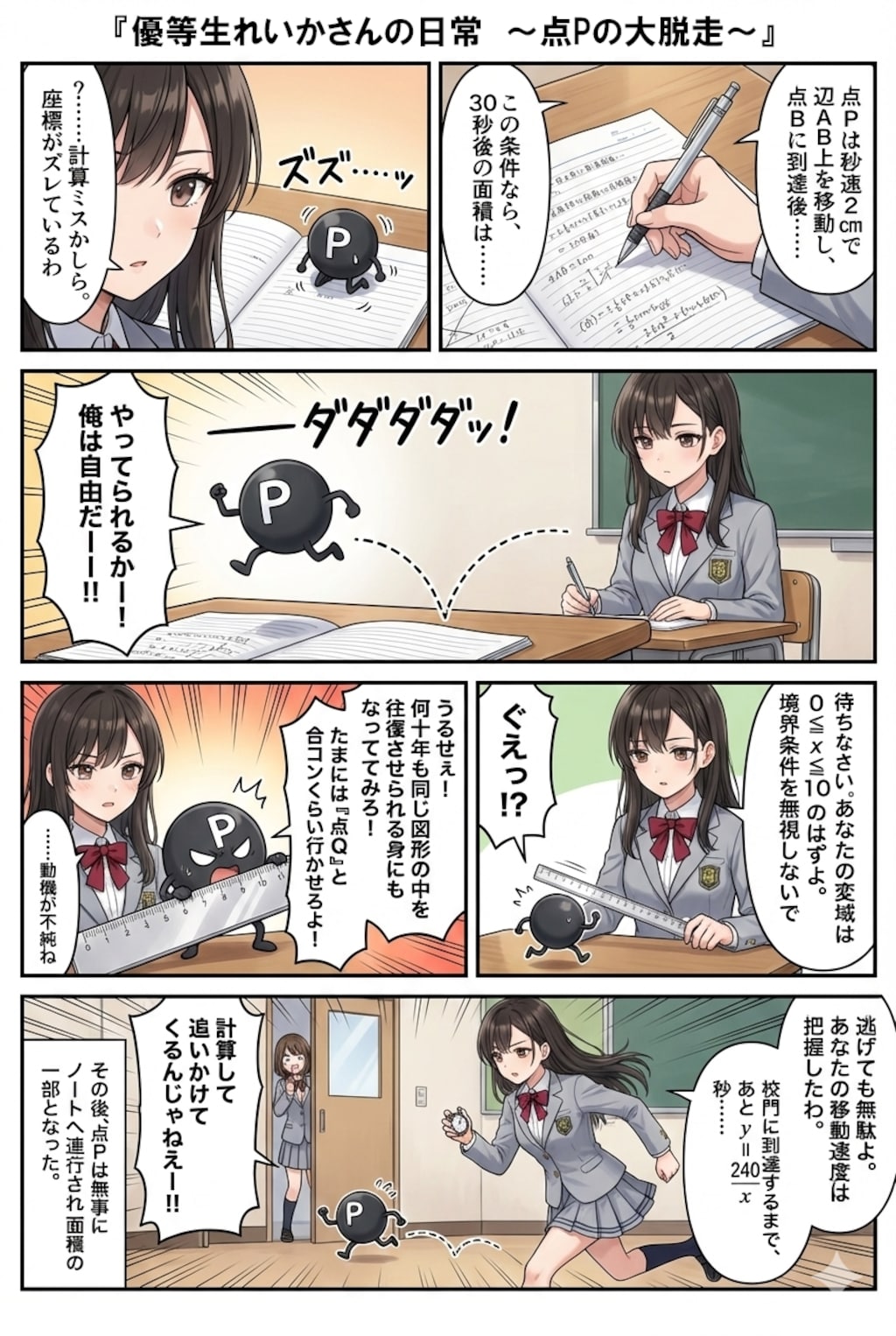 優等生れいかさんの日常② ～点Pの大脱走～