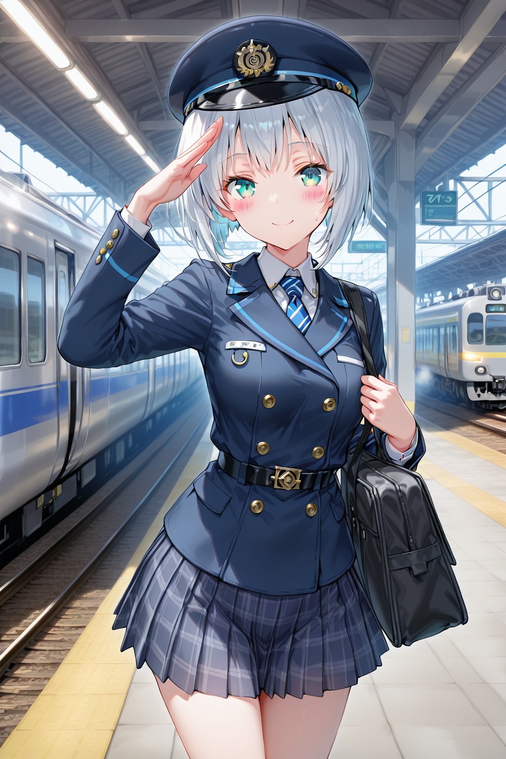 10月14日鉄道の日QILIN女駅員＝鉄道娘🚉❤️