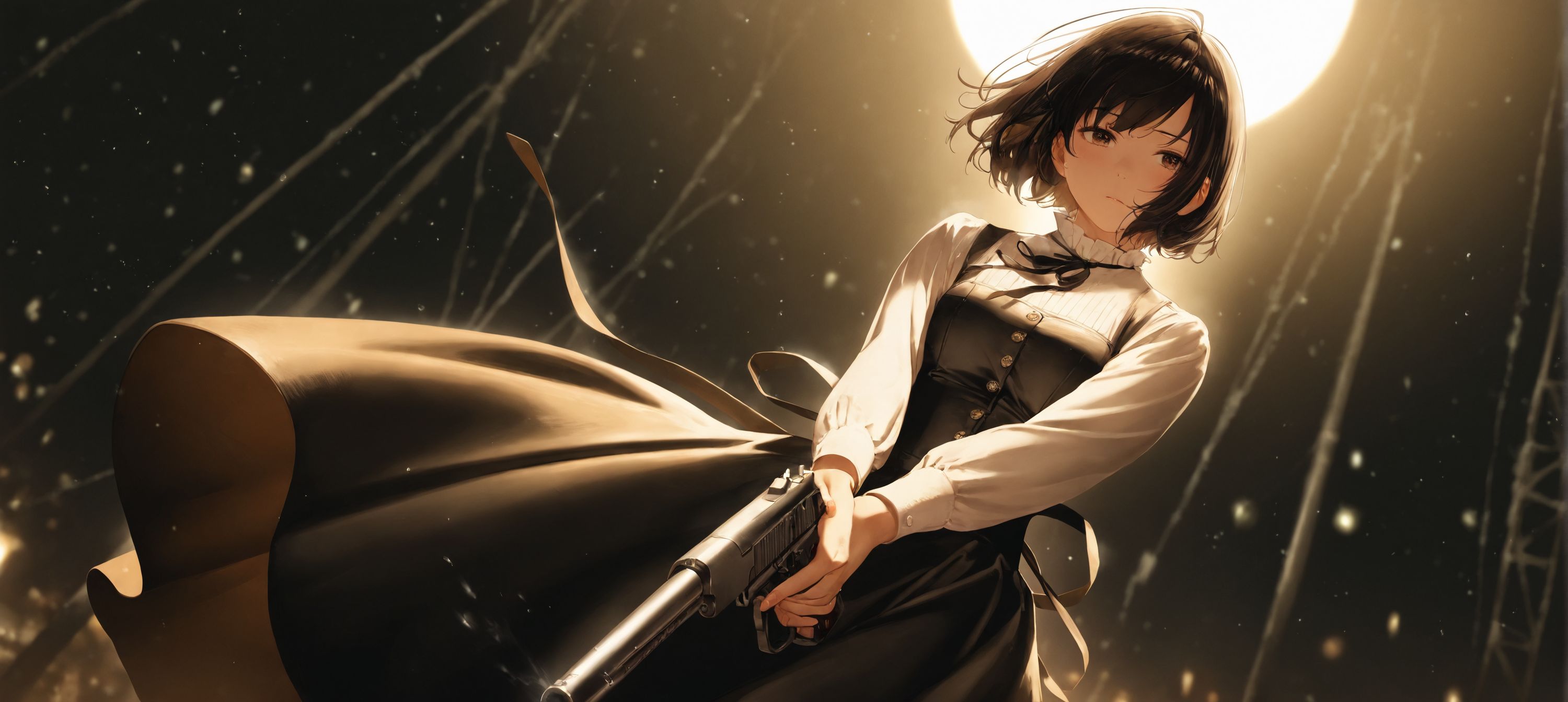 月下、静寂を撃ち抜く | の人気AIイラスト・グラビア