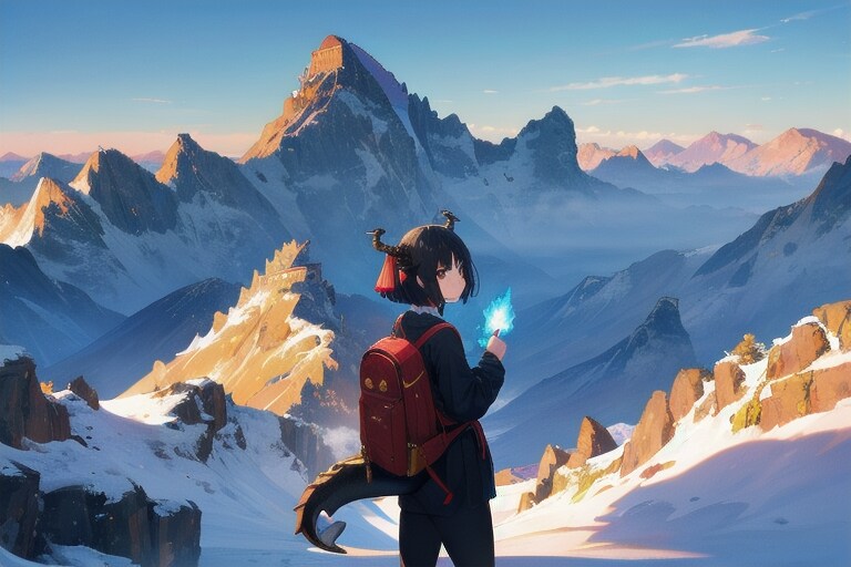 ドラゴン娘、雪山へ行く。