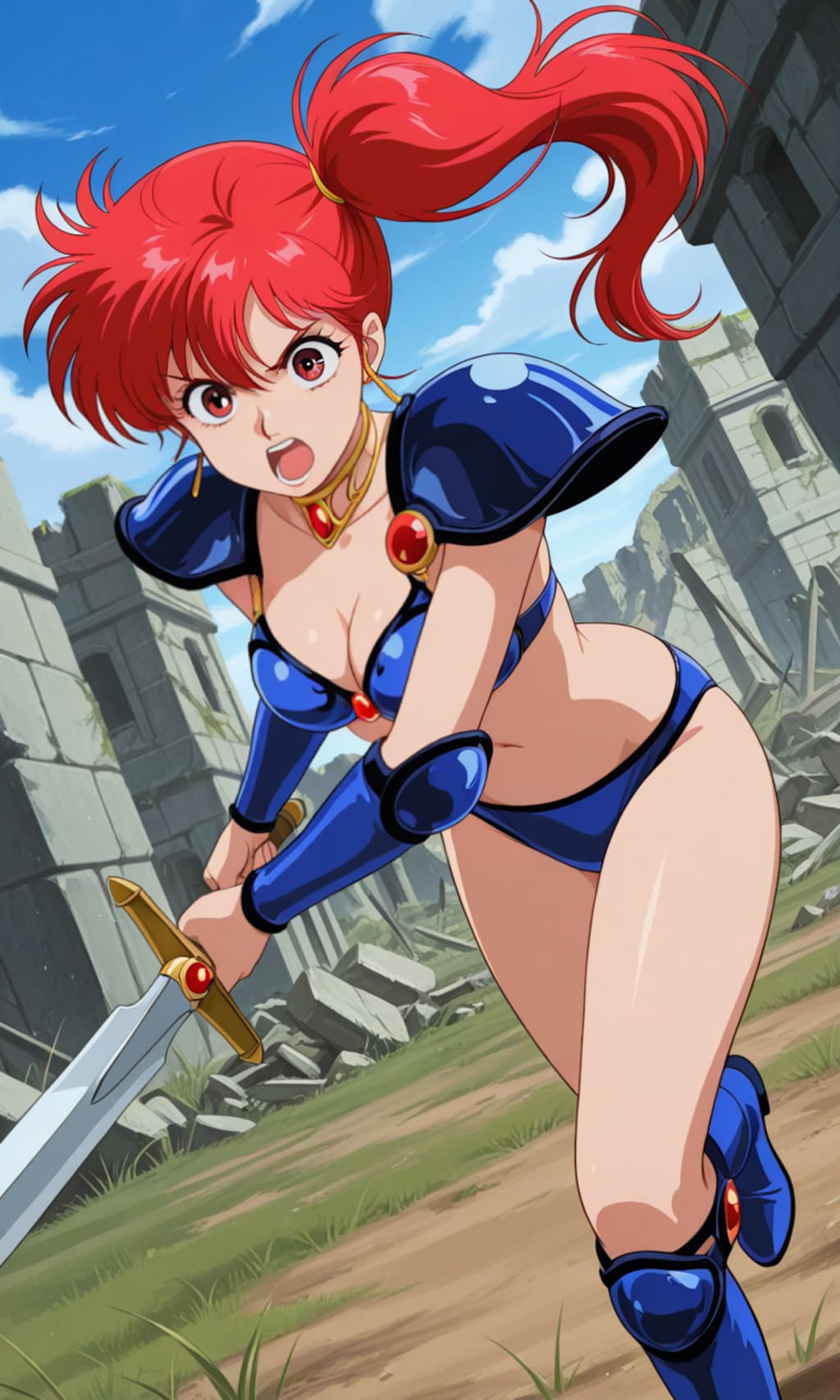 PixAILoRAで朝霧陽子👙🗡️❤️