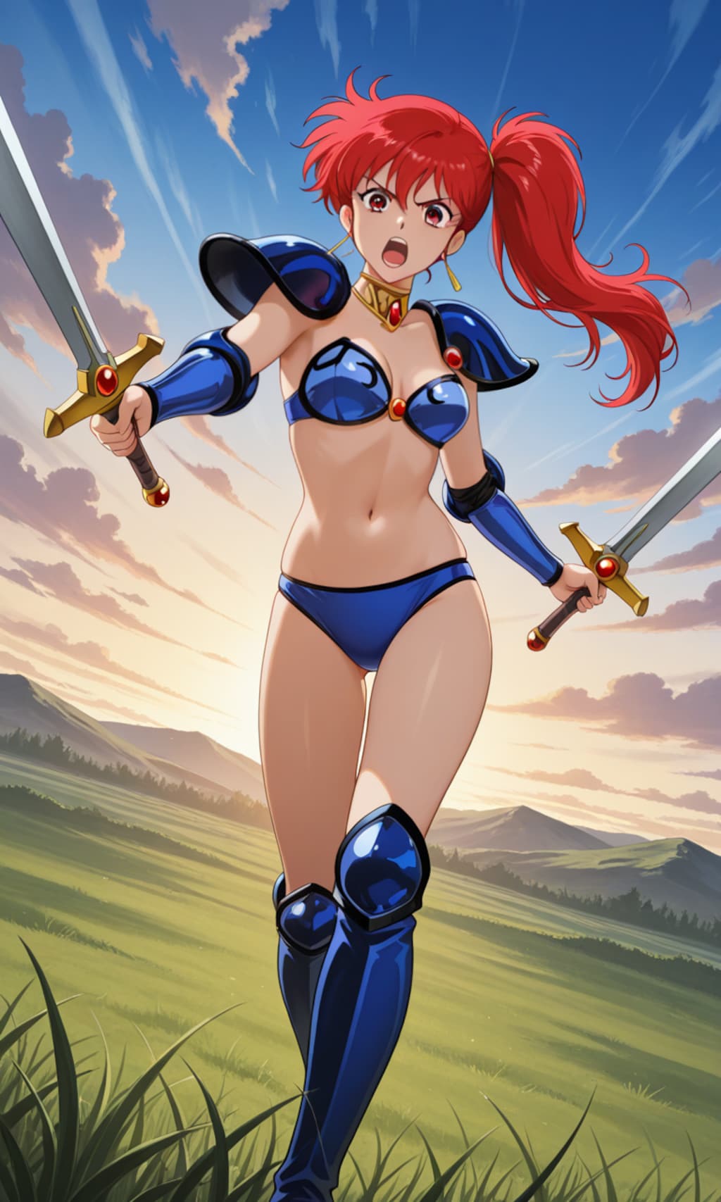 PixAILoRAで朝霧陽子👙🗡️❤️