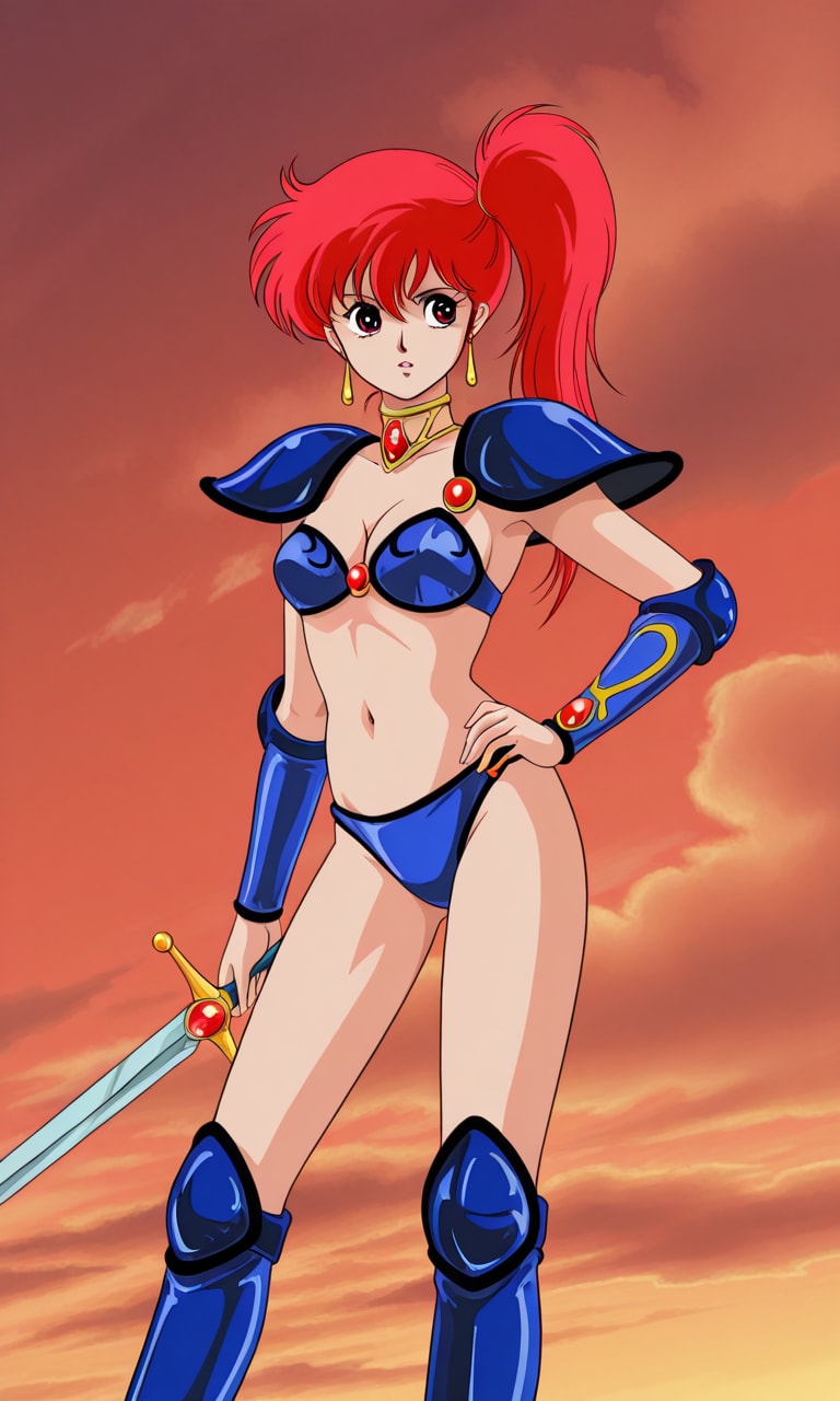 PixAILoRAで朝霧陽子👙🗡️❤️