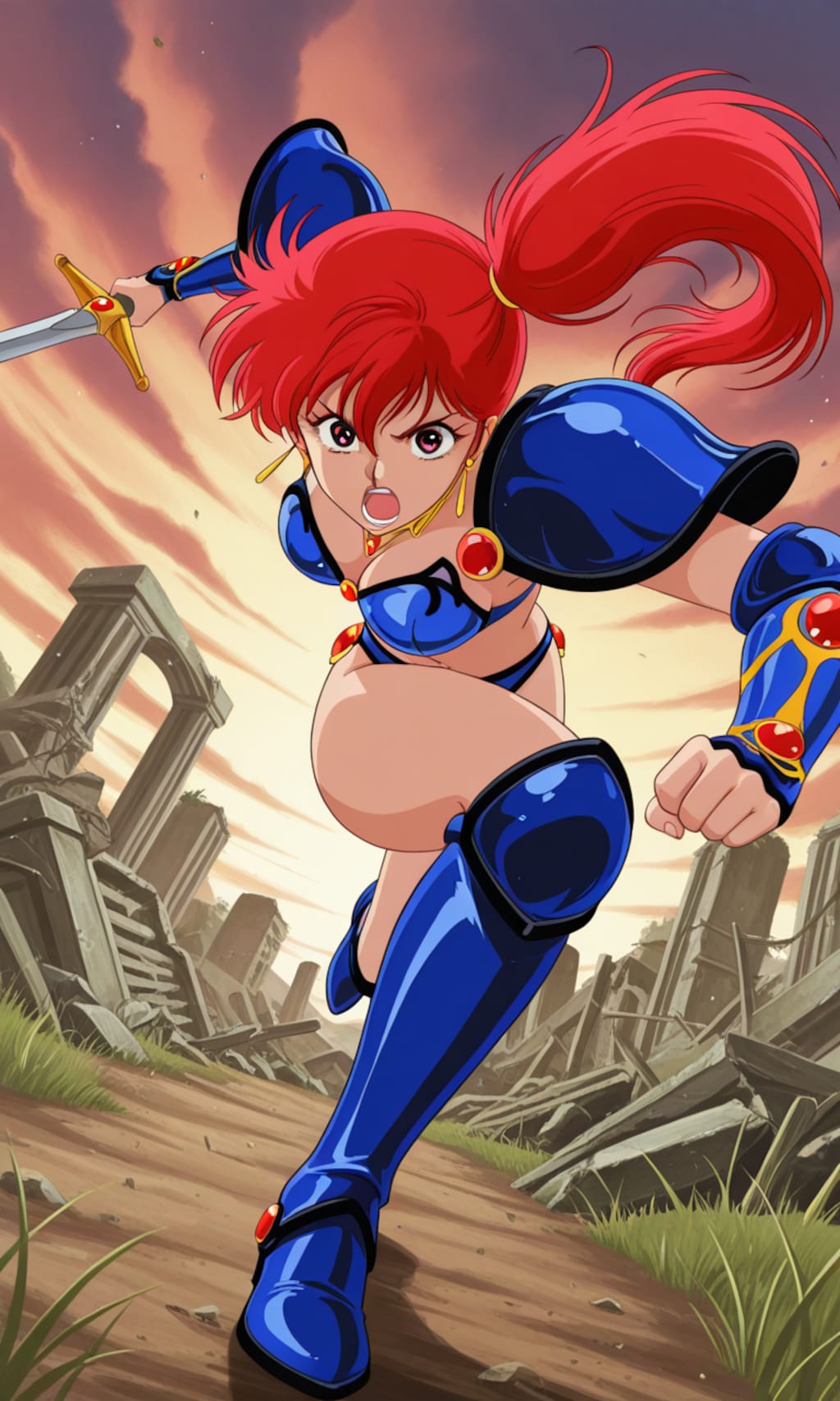 PixAILoRAで朝霧陽子👙🗡️❤️