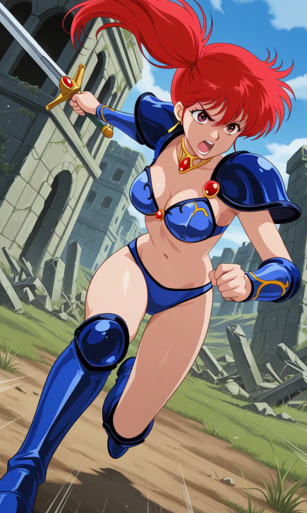PixAILoRAで朝霧陽子👙🗡️❤️