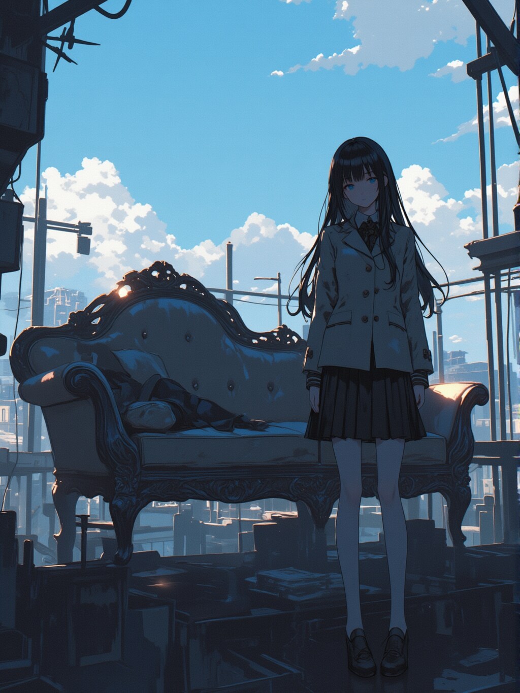 日は落ちる