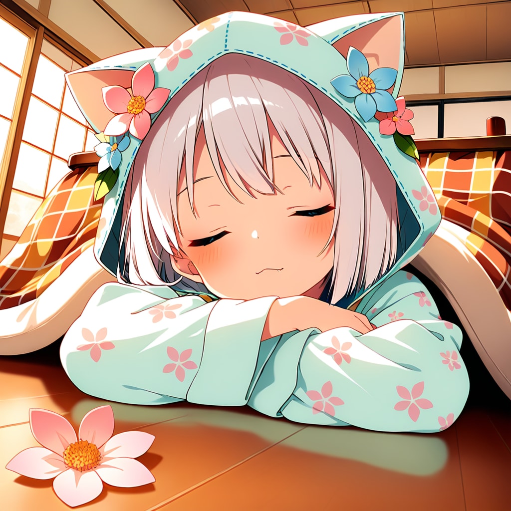 こたつの中でお休みなさい💤