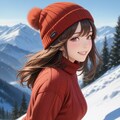 雪山とニット帽 7枚目