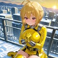 戦隊ヒロイン衣装で祈るツバッティ 2枚目