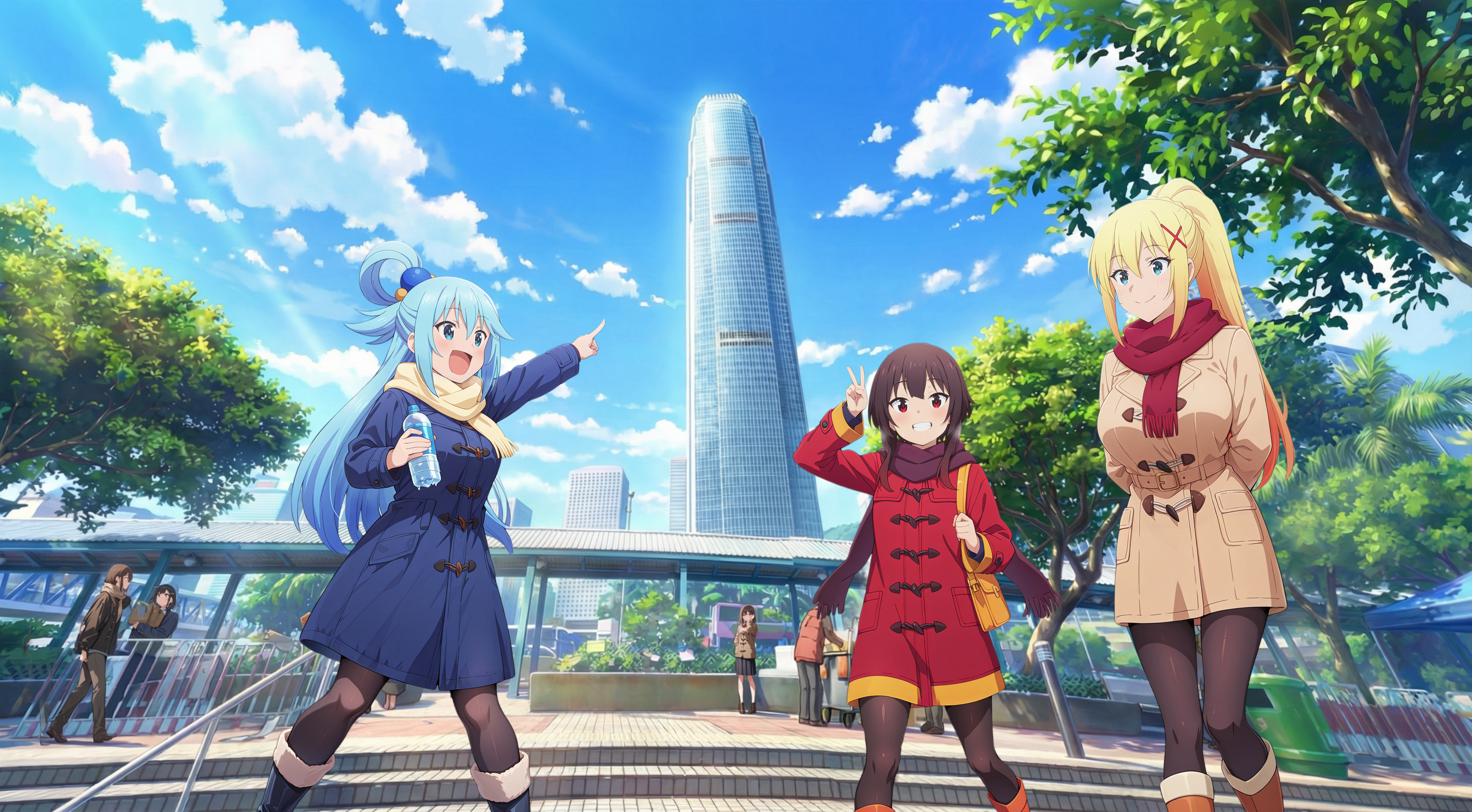 「行くわよ！魔王の塔へ！…じゃなくて、IFCタワー！？」 | の人気AIイラスト・グラビア