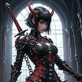 steampunk demon armor girl 5枚目