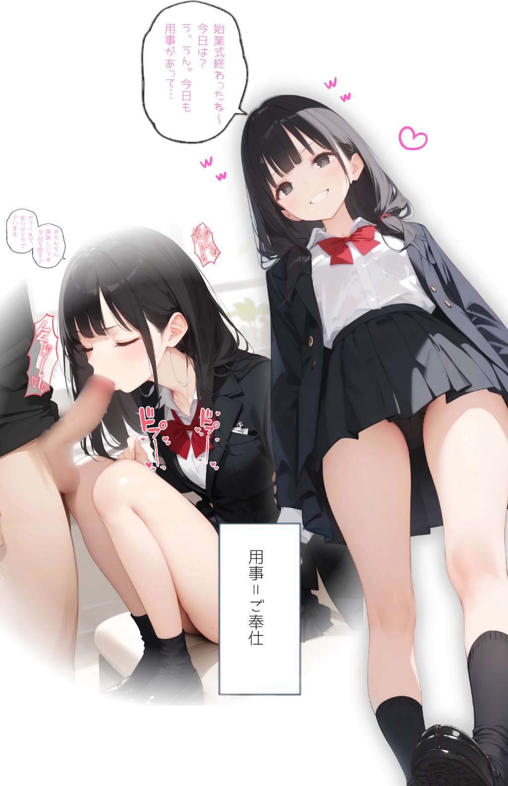 JK制服女子校生 フェラでご奉仕